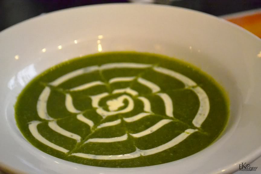 Caldo Verde is a creamy spinach soup served in O'Sonho