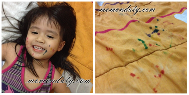 A Painted Face and Rainbow-fied Sheets