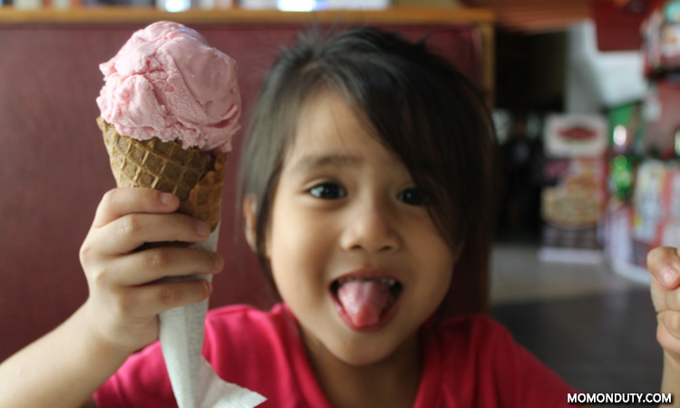 Strawberry ice cream in Baguio City is a must try!