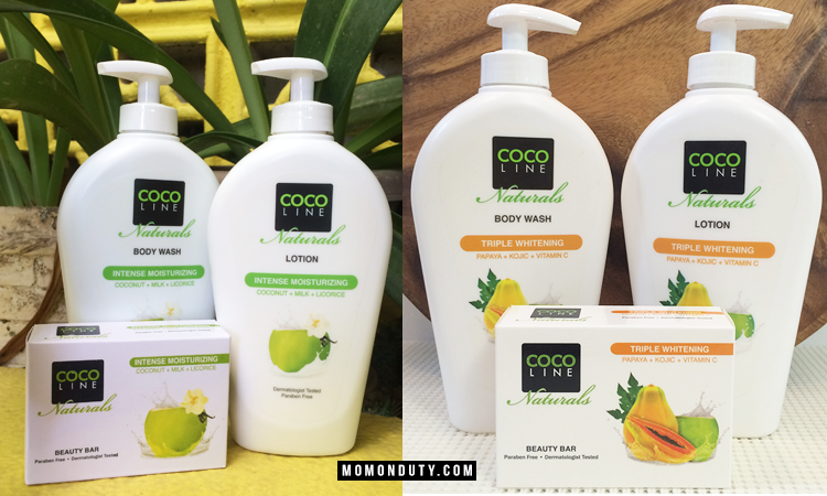 COCOLINE Naturals is a Philippines-made skin care line that utilizes the power of Virgin Coconut Oil for moisturizing and whitening effect on the skin. / www.momonduty.com
