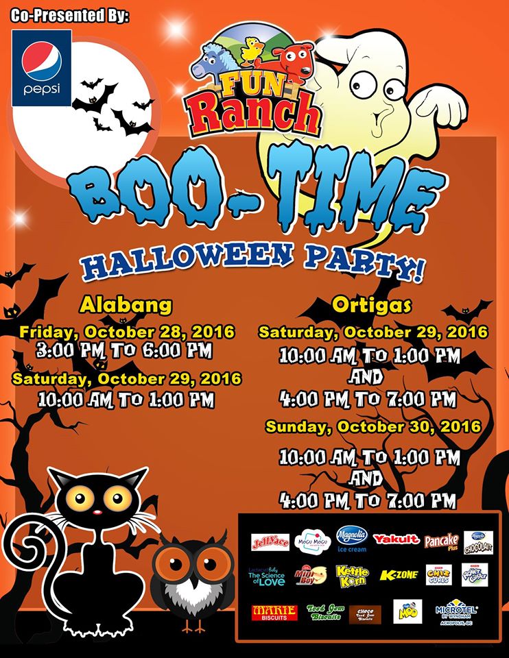 Fun Ranch BOO! Time is a yearly Halloween event for kids and parents. The event is free, but pre-registration is required.