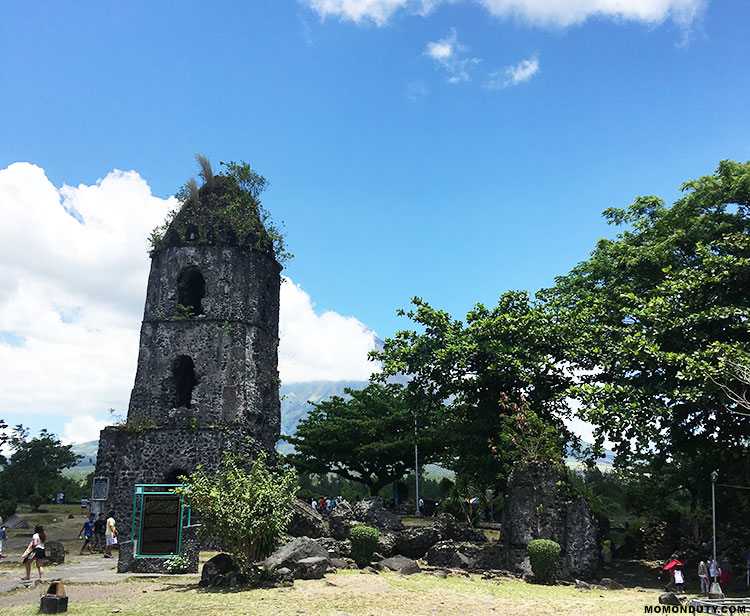 The Cagsawa Ruins tell us the story behind the beautiful and deadly Mayon Volcano in Bicol. www.momonduty.com