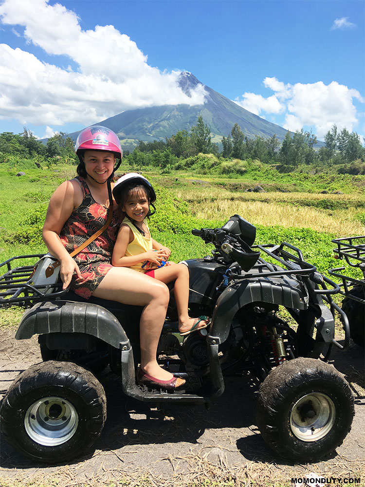 The ATV ride in Cagsawa is a must try! www.momonduty.com