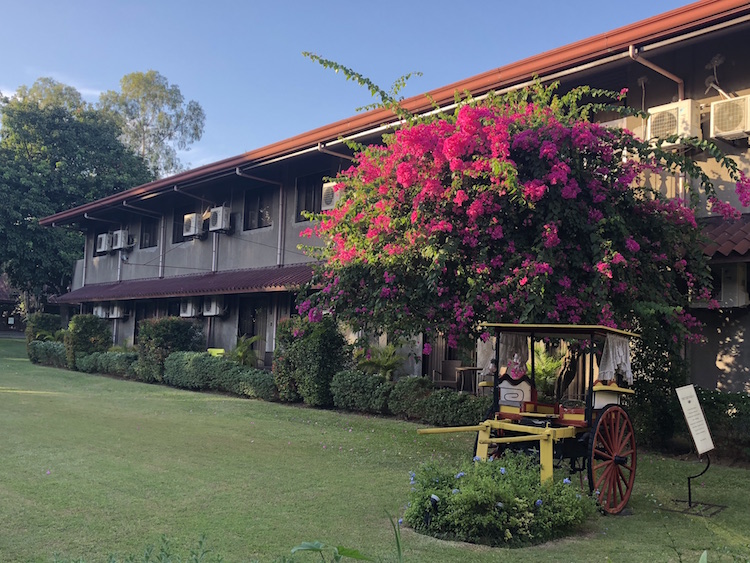 Montebello Villa Hotel boasts of its lush gardens.