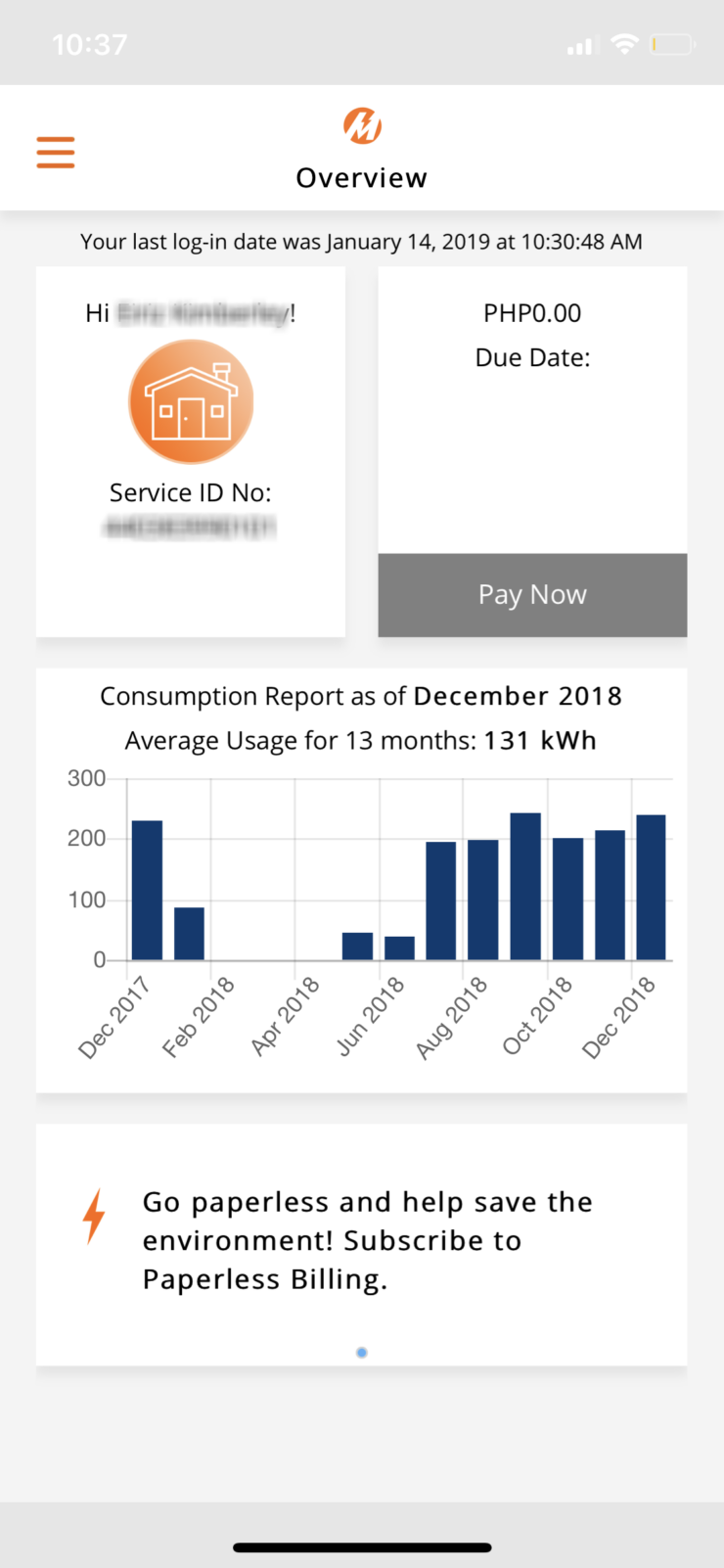 Pay your electricity bill through Meralco Mobile