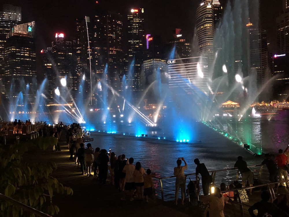 Light Show at Marina Bay Sands